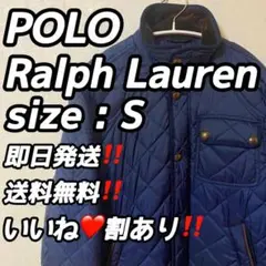 ❤️入手困難❤️ラルフローレン キルティングジャケット S 襟コーデュロイ ネイビー