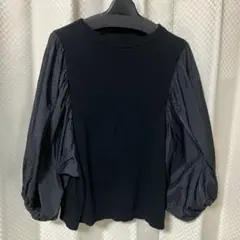 C’EST MOIJEU セモアージュ 黒　パフスリーブ カットソー　美品