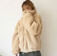 searoomlynn ベアボアウォームブルゾン