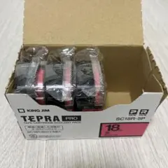 純正　テプラ テープ　KING JIM SC18R-5P