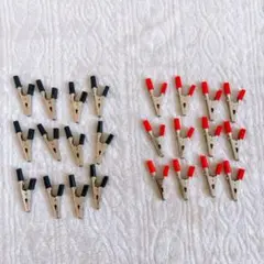 ワニ口クリップ 試験プローブ 電気テストブラック レッド プラスチックのハンドル