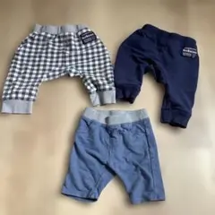 ミキハウス　ベビー服 パンツ 3点セット 80