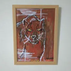 手描きアクリル画　八つ切サイズ一点もの
