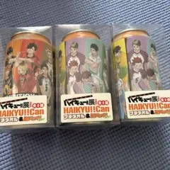 新品未使用　ハイキュー展/ハイキュー‼︎缶　缶&プチタオル&缶バッジ
