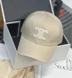 CELINE ベージュ ベースボールキャップ M