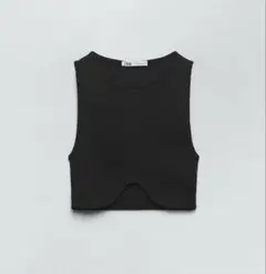 ZARAシームレスクロップドトップス美品