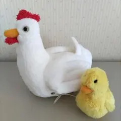 Hen&Chicken／ニワトリとヒヨコ／Plush／鶏／親子のぬいぐるみ