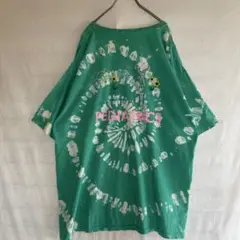 古着 COMFORT COLORS Tシャツ タイダイ ビッグサイズ 緑 2XL