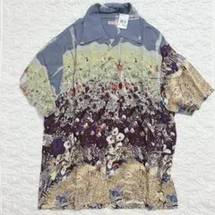 キャピタル KAPITAL 花柄　アロハシャツ L KAPITAL キャピタル シルクレーヨン シャンベトル アマテラセ柄