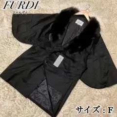 ✨新品未使用✨FURDI 和装コート フォックスファー カシミア混 ブラック F