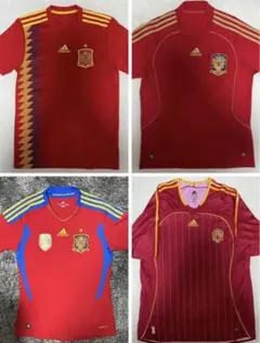 スペイン代表 ユニフォーム 4枚セット