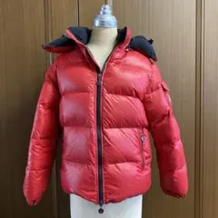 モンクレール廃盤ダウン赤 12A 152cm☆レディース Sサイズの方にも!