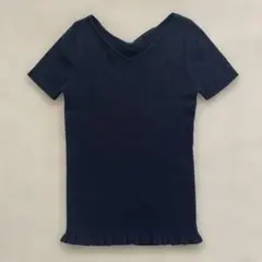 univerval muse ❣️ニット 半袖　ネイビー レディース　サイズS