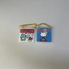 サンリオキャラクターズドアプレート風チャーム ガチャ ハンギョドン ハローキティ