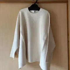 ヤマダヤ オフホワイト 長袖ドルマンニット