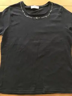 半袖Tシャツ襟ぐり刺繍・ナイガイ　Lサイズ　ネイビー