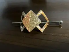 ゴールドオレンジ ヘアカフ ヘアーアクセサリー