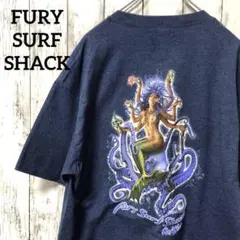 C2336 FURY SURF SHACK Tシャツ 海の女神 海外古着