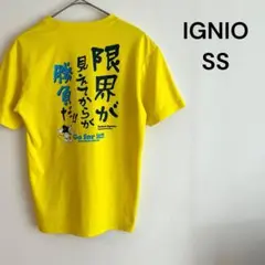 IGNIO 半袖Tシャツ　スポーツウェア　文字入り　ディズニー　ミッキー　黄色