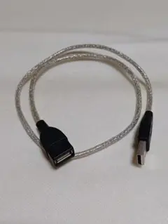 USB A 延長ケーブル／60cm／シルバー