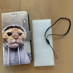 猫デザイン 手帳型iPhoneケース