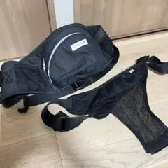 【美品】POLBAN ヒップシート シングルショルダー付 デニムブラック