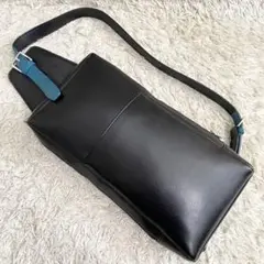 美品⭐️Paul Smith カラードチップ ボディバッグ レザー ブラック