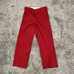 90’s USA製 Dickies 874 ワークパンツ レッド W28 美品