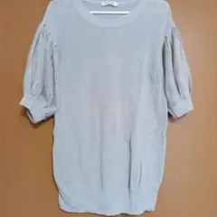 LE PLI M シースルー袖 ニットトップス