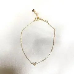 サマンサティアラ ハート ブレスレット ピンクゴールド