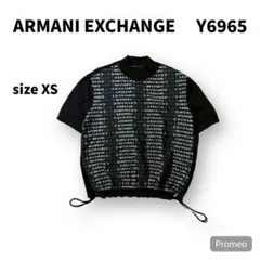 【即購入OK】ARMANI EXCHANGE 半袖ニット　サイズXS ブラック