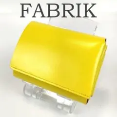 未使用級 FABRIK ファブリック 二つ折り財布 メトロ コンパクト イエロー