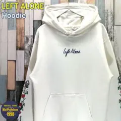 LEFT ALONE　レフトアローン　パーカー　刺繍　スリーブロゴ
