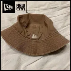 New Era バケットハット ベージュ　kids S/Mサイズ