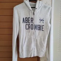 Abercrombie & Fitch ジップアップパーカー S グレー