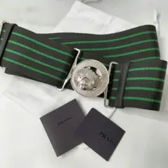 PRADA(プラダ) シルバー金具 ベルト ハイウエストベルト KK057