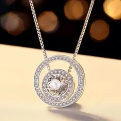 1カラット 18金ダイヤモンドのネックレス 国際鑑定書とau750刻印付き