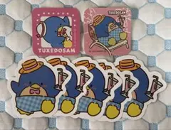 スシロー はぴだんぶい コラボピック&ステッカー　タキシードサム　セット　残1