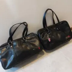 プレイボーイ　レザー　スクールバッグ　2個セット