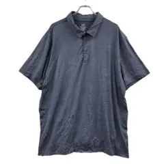 ジョージ　メンズポロシャツ 灰色　2XL　大きめサイズ　シンプル【3202】