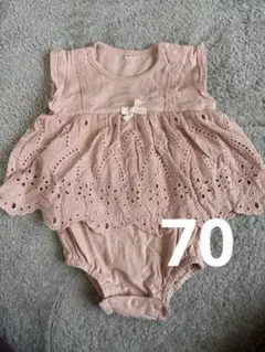 little s.t. by s.t.closet ロンパース 70 ピンク