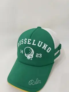 【RUSSELUNO】スカルプリント キャップ グリーン