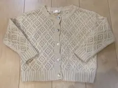 韓国子供服 透かし編みニット カーディガン 韓国こどもふく
