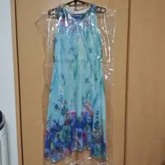 フローラルプリント ノースリーブワンピース 160