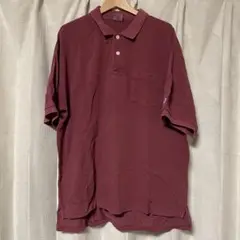 XL ビックサイズ Champion バーガンディ ポロシャツ