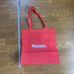 Nittaku 全日本卓球 トートバッグ 赤