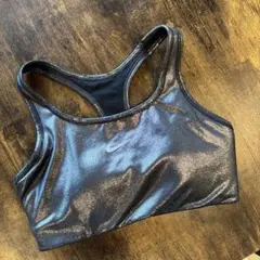 Nike メタリックスポーツブラ 黒　M