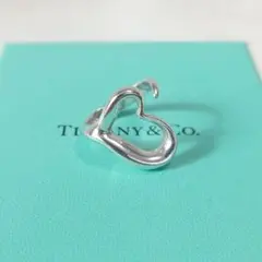 TIFFANY ティファニー オープンハート リング 9号