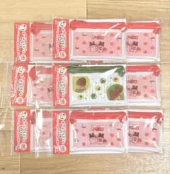 明治 アポロたけのこの里 ファスナーポーチ 2種類 9個セット