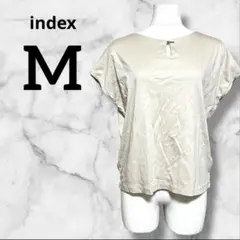 index インデックス ベージュ 半袖シャツ 大人カジュアル シンプル M